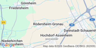 Karte Rödersheim-Gronau
