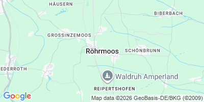 Karte Röhrmoos