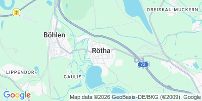 Karte Rötha