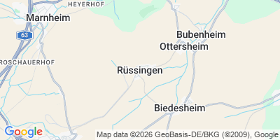 Karte Rüssingen