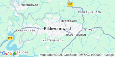 Karte Radevormwald