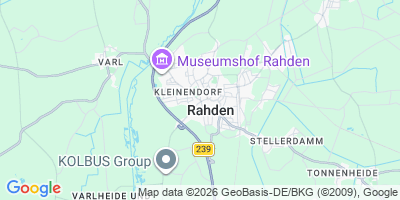 Karte Rahden, Stadt
