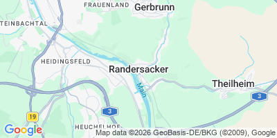 Karte Randersacker