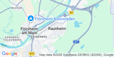 Karte Raunheim