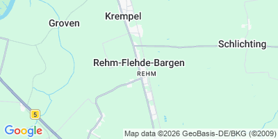 Karte Rehm-Flehde-Bargen