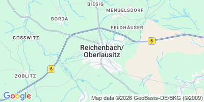 Karte Reichenbach/O.L.