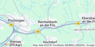 Karte Reichenbach an der Fils