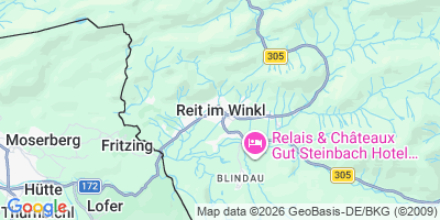 Karte Reit im Winkl