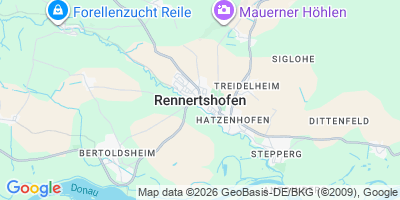 Karte Rennertshofen
