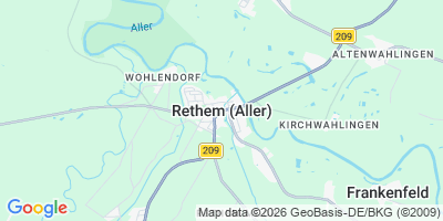 Karte Rethem (Aller)