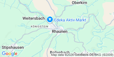 Karte Rhaunen