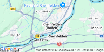 Karte Rheinfelden (Baden)