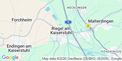 Karte Riegel am Kaiserstuhl