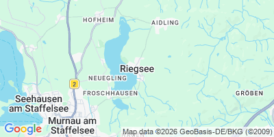Karte Riegsee