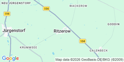 Karte Ritzerow