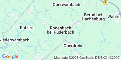 Karte Rodenbach bei Puderbach