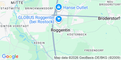 Karte Roggentin