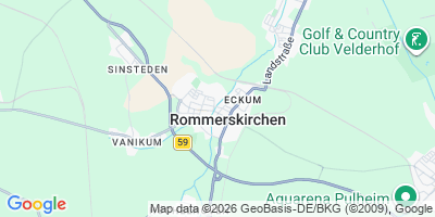 Karte Rommerskirchen