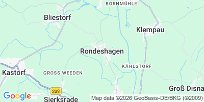Karte Rondeshagen