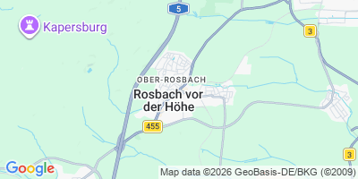 Karte Rosbach v. d. Höhe