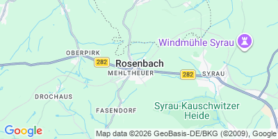 Karte Rosenbach/Vogtl.