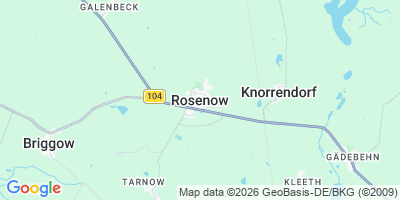 Karte Rosenow