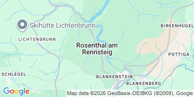 Karte Rosenthal am Rennsteig