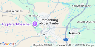 Karte Rothenburg ob der Tauber