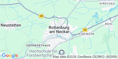 Karte Rottenburg am Neckar