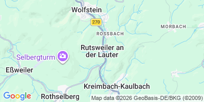 Karte Rutsweiler an der Lauter