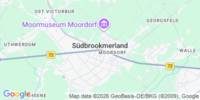 Karte Südbrookmerland
