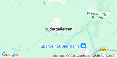 Karte Südergellersen