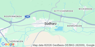 Karte Südharz