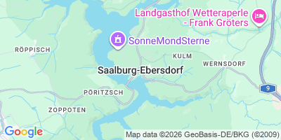 Karte Saalburg-Ebersdorf