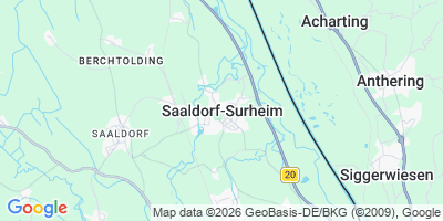 Karte Saaldorf-Surheim