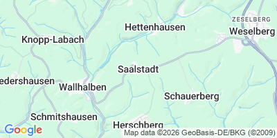 Karte Saalstadt