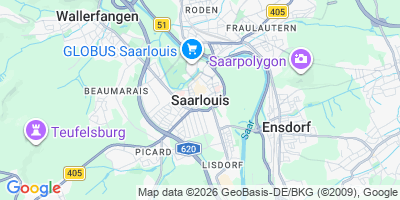 Karte Saarlouis