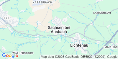 Karte Sachsen b.Ansbach