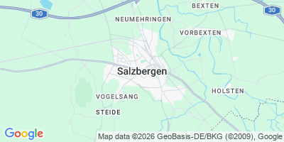 Karte Salzbergen