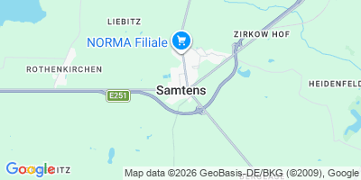 Karte Samtens