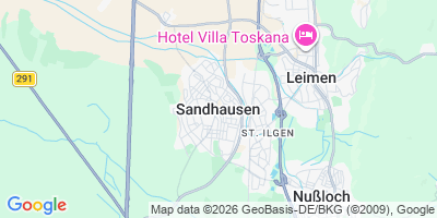 Karte Sandhausen