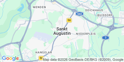 Karte Sankt Augustin