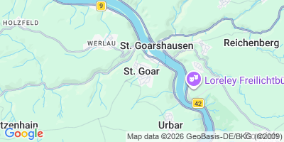 Karte Sankt Goar