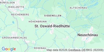 Karte Sankt Oswald-Riedlhütte