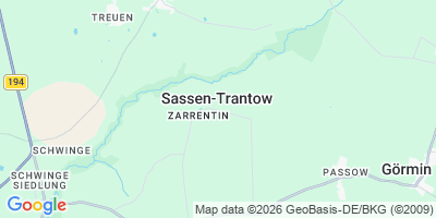 Karte Sassen-Trantow