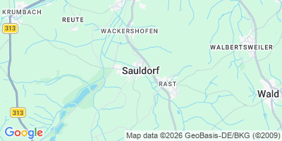 Karte Sauldorf