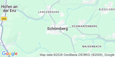 Karte Schömberg