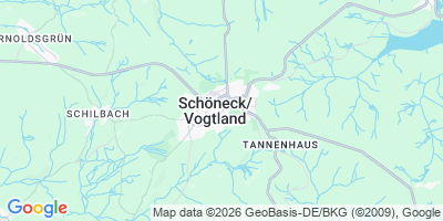 Karte Schöneck/Vogtl.