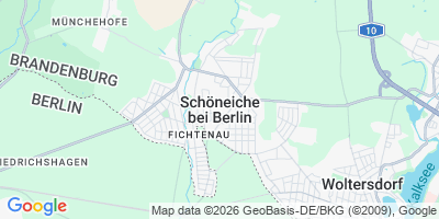 Karte Schöneiche bei Berlin