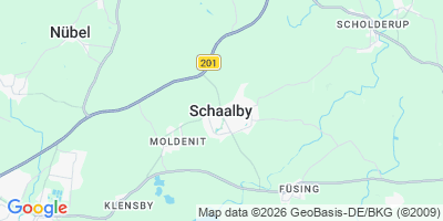Karte Schaalby